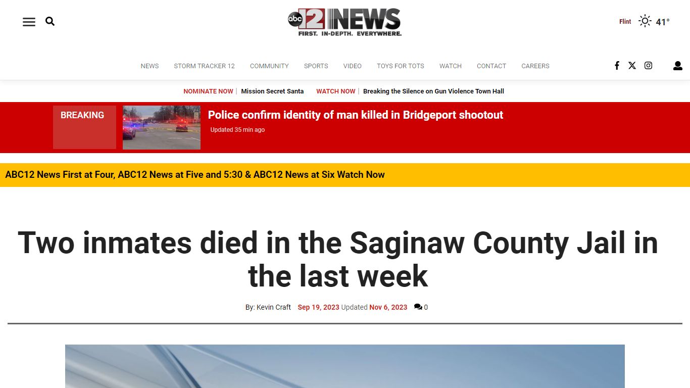 Two inmates died in the Saginaw County Jail in the last week